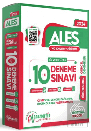 2024 ALES 10lu Paket Deneme Sınavı Özgün Yeni Nesi