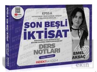 2024 KPSS A Grubu İktisat Son Beşli Video Ders Not