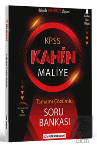 2024 KPSS A Grubu Kahin MALİYE Tamamı Çözümlü Soru Bankası