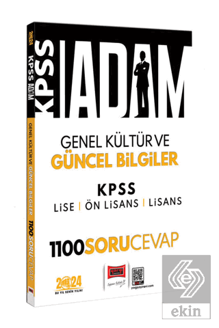 2024 KPSS Adam Genel Kültür Güncel Bilgiler 1100 Soru-Cevap (Lise - Ön