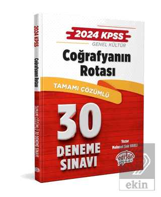 2024 KPSS Coğrafyanın Rotası Tamamı Çözümlü 30 Den