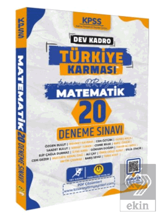 2024 KPSS Dev Kadro Türkiye Karması - Matematik 20