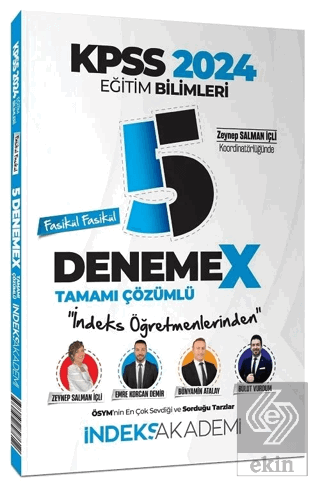 2024 KPSS Eğitim Bilimleri 5 DenemeX Fasikül Çözümlü