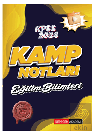 2024 KPSS Eğitim Bilimleri Kamp Notları