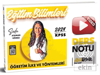 2024 KPSS Eğitim Bilimleri Öğretim İlke ve Yönteml