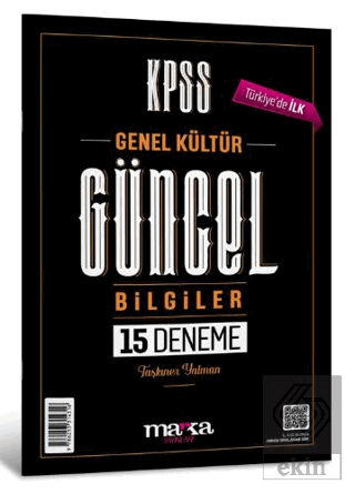 2024 KPSS Genel Kültür Güncel Bilgiler 15 Denem