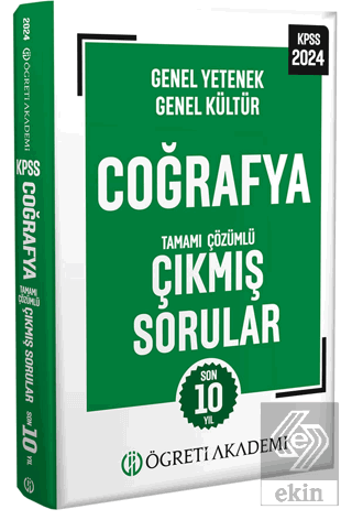 2024 KPSS Genel Yetenek Genel Kültür Coğrafya Tama