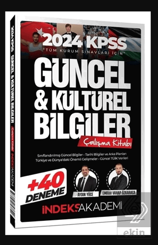 2024 KPSS Güncel ve Kültürel Bilgiler Çalışma Kitabı (40 Deneme İlavel