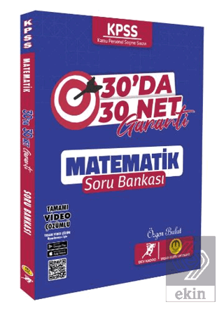 2024 KPSS Matematik 30 Da 30 Net Soru Bankası