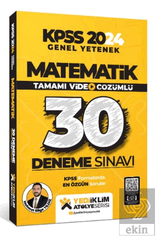 2024 KPSS Matematik Tamamı Video Çözümlü 30 Deneme