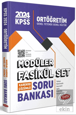 2024 KPSS Ortaöğretim Soru Bankası Modüler Fasikül Set Karekod Çözümlü