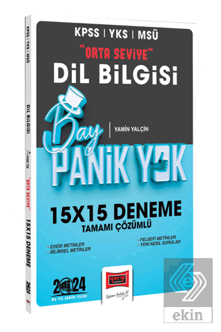 2024 KPSS YKS MSÜ Bay Panik Yok Dil Bilgisi Orta S