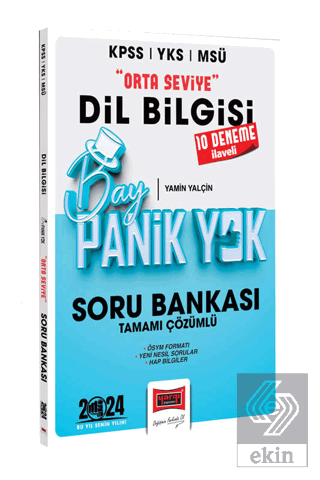 2024 KPSS YKS MSÜ Bay Panik Yok Dil Bilgisi Orta S