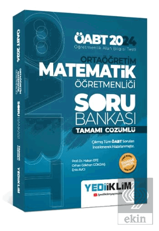 2024 ÖABT Ortaöğretim Matematik Öğretmenliği Tamam