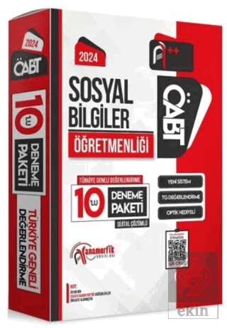 2024 ÖABT Sosyal Bilgiler Öğretmenliği Türkiye Gen