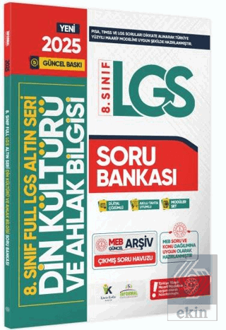 2025 8. Sınıf Full LGS Altın Seri Din Kültürü ve Ahlak Bilgisi MEB Çık