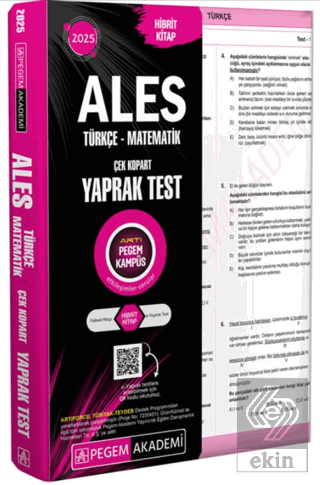 2025 ALES Çek Kopart Yaprak Test