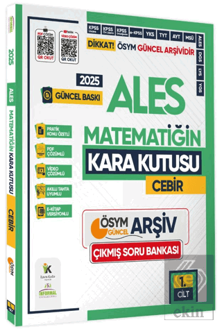 2025 ALES Matematiğin Kara Kutusu 1. Cilt CEBİR