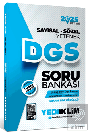 2025 DGS Prestij Serisi Sayısal-Sözel Yetenek Tamamı PDF Çözümlü Soru 