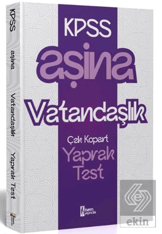 2025 KPSS Aşina Vatandaşlık Çek Kopart Yaprak Test