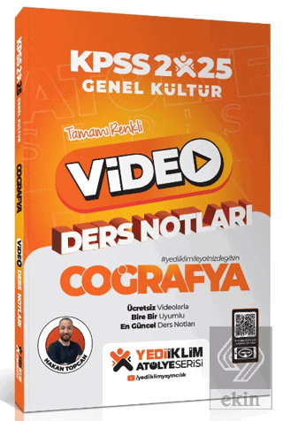 2025 KPSS Atölye Genel Kültür Coğrafya Video Ders Notları