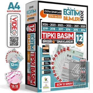 2025 KPSS Eğitim Bilimleri 12li ÖSYM Tıpkı Basım Çıkmış Soru Türkiye G