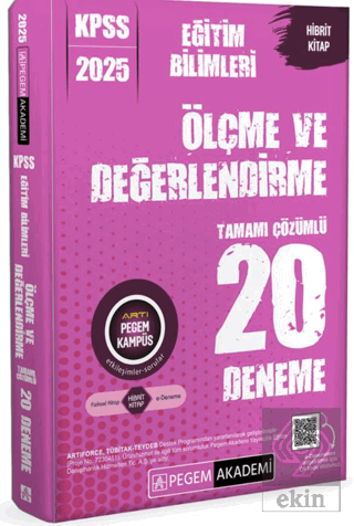 2025 KPSS Eğitim Bilimleri Ölçme ve Değerlendirme Tamamı Çözümlü 20 De