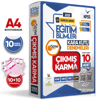 2025 KPSS EĞİTİM BİLİMLERİ ÖSYM Çıkmış Soru Karma Kara Kutu 10lu Paket