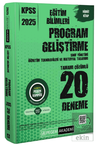 2025 KPSS Eğitim Bilimleri Program Geliştirme Tamamı Çözümlü 20 Deneme