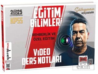 2025 KPSS Eğitim Bilimleri Rehberlik ve Özel Eğitim Video Ders Notları