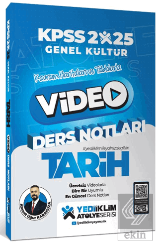 2025 KPSS Genel Kültür Atölye Tarih Video Ders Notları