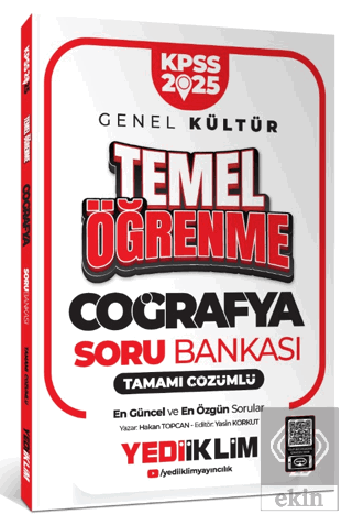 2025 KPSS Genel Kültür Coğrafya Temel Öğrenme Tamamı Çözümlü Soru Bank