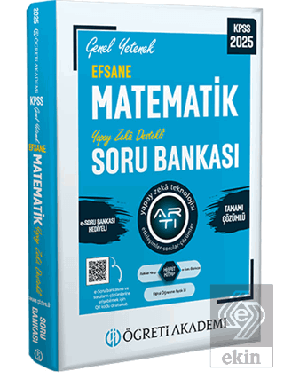 2025 KPSS Genel Yetenek Efsane Matematik Tamamı Çözümlü Soru Bankası