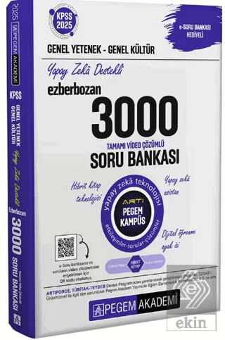 2025 KPSS Genel Yetenek Genel Kültür Ezberbozan 3000 Tamamı Çözümlü So