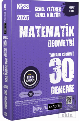 2025 KPSS Genel Yetenek Genel Kültür Matematik-Geometri Tamamı Çözümlü