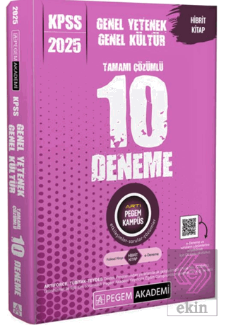 2025 KPSS Genel Yetenek Genel Kültür Tamamı Çözümlü 10 Deneme