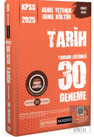 2025 KPSS Genel Yetenek Genel Kültür Tarih Tamamı Çözümlü 30 Deneme