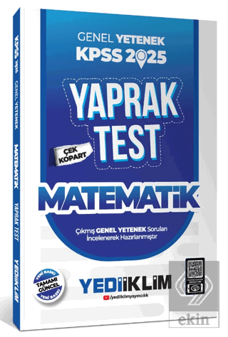 2025 KPSS Genel Yetenek Matematik Çek Kopart Yaprak Test