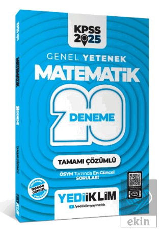 2025 KPSS Genel Yetenek Matematik Tamamı Çözümlü 20 Deneme