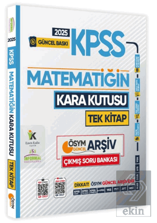 2025 KPSS Kara Kutu Matematik TEK KİTAP ÖSYM Arşiv Çıkmış Soru Bankası