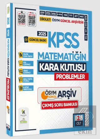 2025 KPSS Matematiğin Kara Kutusu 2. Cilt PROBLEM K.Ö. Dijital Çözümlü