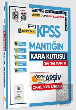 2025 KPSS SAYISAL MANTIĞIN Kara Kutusu ÖSYM Çıkmış Soru Havuzu Bankası