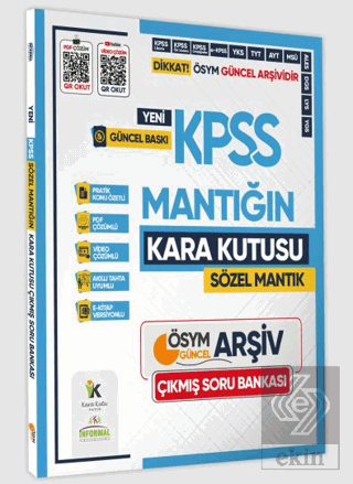 2025 KPSS SÖZEL MANTIĞIN Kutusu ÖSYM Çıkmış Soru Havuzu Bankası Konu Ö