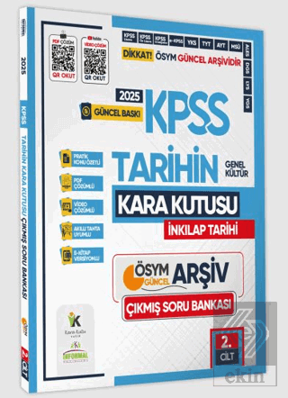 2025 KPSS Tarihin Kara Kutusu 2.Cilt PDF ve Video Çözümlü Konu Özetli 