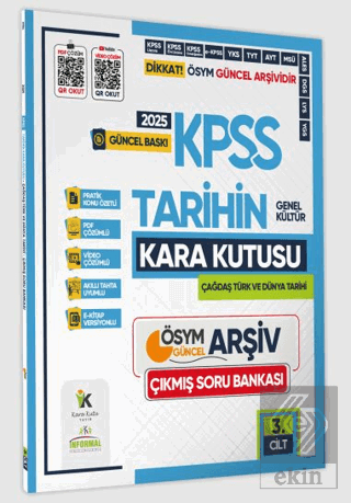 2025 KPSS Tarihin Kara Kutusu 3.Cilt PDF ve Video Çözümlü Konu Özetli 