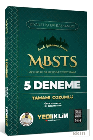 2025 MBSTS Mesleki Bilgiler Seviye Tespit Sınavı Tamamı Çözümlü 5 Dene