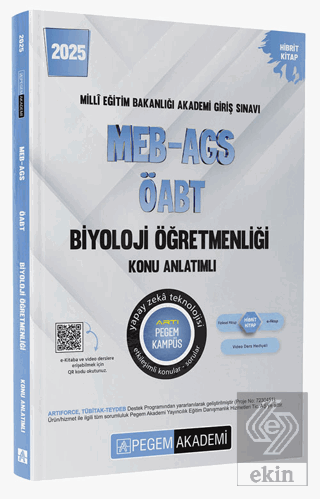 2025 MEB-AGS-ÖABT Biyoloji Öğretmenliği Konu Anlatımlı