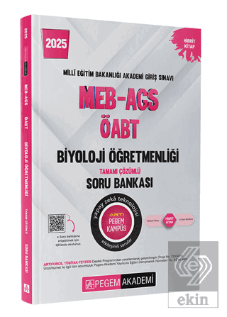 2025 MEB-AGS-ÖABT Biyoloji Tamamı Çözümlü Soru Bankası