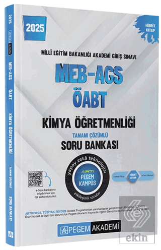 2025 MEB-AGS-ÖABT Kimya Öğretmenliği Tamamı Çözümlü Soru Bankası