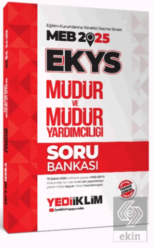 2025 MEB EKYS Müdür ve Müdür Yardımcılığı Soru Bankası